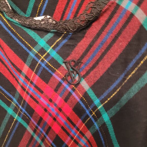 Holiday Victoria’s Secret Plaid PJ Dress Size Medium Tartan NWT Lingerie Festive - Picture 4 of 6